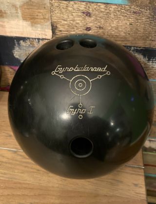 Vintage Ebonite Gyro 1 Gyro Balanced 15lb 4oz Urethane Bowling Ball