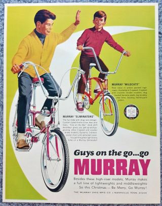 Vintage 1968 Murray Eliminator 5 Speed & Wildcat Stingray Advertisement