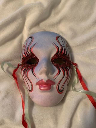 Vintage Ceramic Face Mask - Wall Hanging Decor