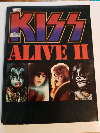 Kiss Aucoin Alive Ii Vintage Songbook/sheet Music - Complete