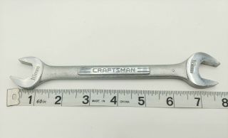 Vintage Craftsman - V - Series 16mm X 18mm Metric Double Open End Wrench 44521 Usa