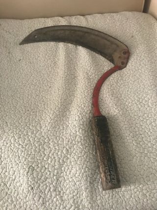 Vintage True Temper Kelly Perfect No.  4 Sickle For Cutting Weeds Or Collecting