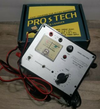 Vtg Pro Tech 702 Ac/dc Charger Rc Car Model Craft Battery Charger Nicad