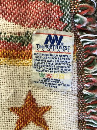 Vintage Seattle Supersonics Blanket Knit Sonics NBA Throw Rare USA Size 55 X 42 3