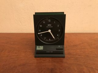 Vintage Braun Time Control Alarm Quartz Clock Type:3850/ab 60 Fsl