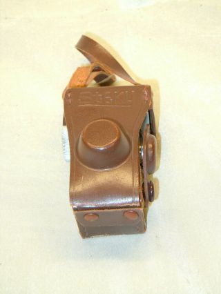 Vintage Steky Model Iii 16mm Miniature Camera W/ Leather Case