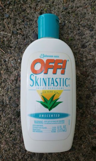 Vintage Off Skintastic Insect Repellent Aloe Vera Unscented 6oz - Discontinued
