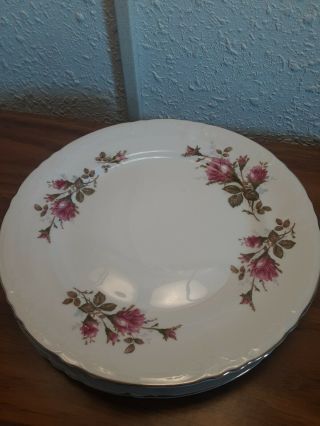 4 Vintage Royal Rose Fine China Of Japan Dinner Plate 10 1/8”