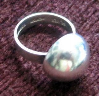 VINTAGE MEXICO STERLING RING by A.  TOBIAS - SIZE 7 1/2 2