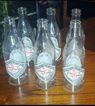 Vintage Coca Cola 1977 - Coke 75th Anniversary Commemorative Glass Bottle 10 Oz