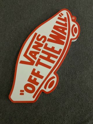 Vans Off The Wall Skateboard Logo Store Promo Only Sign Signage Vintage Box Logo
