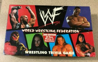 Vintage 1998 Wwf World Wrestling Federation Trivia Game 2nd Edition Complete