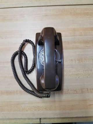Old Vintage Stromberg - Carlson Rotary Brown Wall Phone