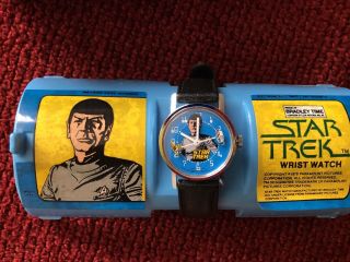 Vintage Star Trek The Motion Picture Spock Wrist Watch With Case 1979