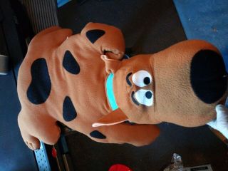 Large 32in Plush Laying Floppy Scooby Doo Throw Pillow Cartoon Network Vintage