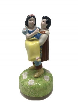 Vintage Disney Music Box Of Snow White And Prince By Schmid