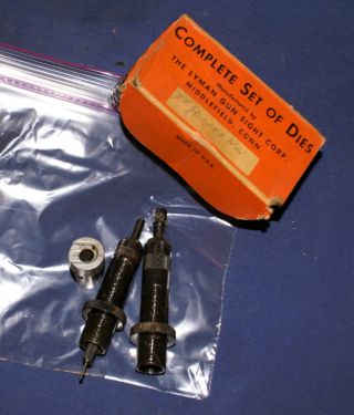 Vintage Lyman Tru - Line Jr.  310 Tool Dies.  243 Winchester W/ Shell Holder Box
