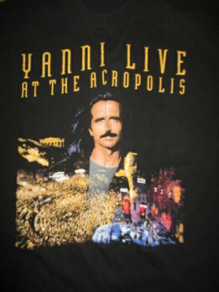 Vintage Hanes Label - 1994 Yanni Live At The Acropolis Concert Tour (lg) Shirt