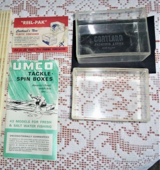 Vintage Umco Brochure Ad 43 Tackle Box Models; Cortland " Reel - Pak " With Cute Ad