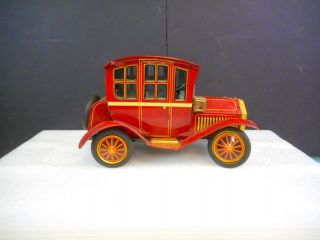 Vintage Yonezawa Tin Toy Battery Operated Smoking Car