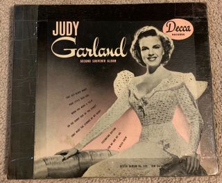 Rare Vintage Decca 78 Rpm Album «judy Garland Second Souvenir Album» Vg