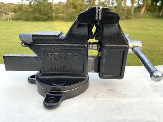 Vintage Sears 506 - 51776 Swivel Bench Vise With 4 Inch Jaws Restored