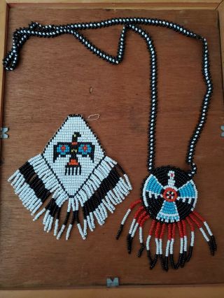 Vintage Beaded Thunderbird Eagle Native American Design