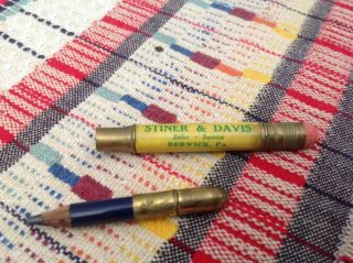Vintage John Deere Bullet Pencil Steiner & Davis Berwick Pa Type 1 3