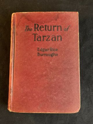 Vintage 1915 The Return Of Tarzan By Edgar Rice Burroughs