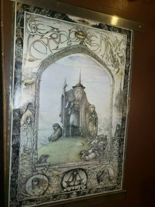 Vintage Lord Of The Rings Poster Artist Jimmy Cauty