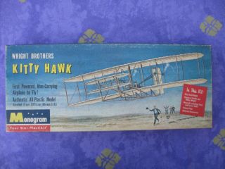 1958 Vintage Monogram 1/39 Wright Brothers Kitty Hawk Pa30 - 98 First Issue