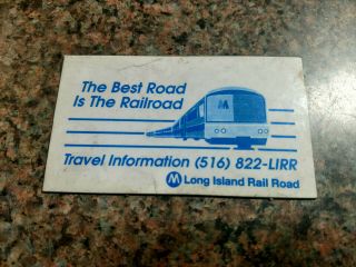 Vintage Lirr Long Island Railroad 1990s Magnet Phone Numbers Mta M1 Trains