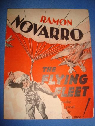 Old Vintage Paper Movie Herald Of Movie " The Flying Fleet " From Usa 1933
