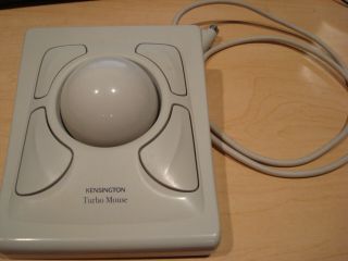 Vintage - Kensington Turbo Mouse Trackball Model 64210 For Apple Computer