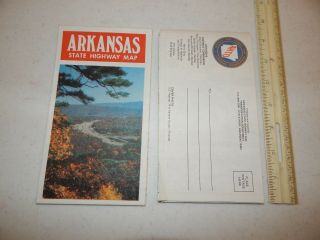 Arkansas State Highway Map Commission 1984 Lake Greeson Parks Historic Memorials