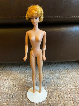 Vintage 1961 Blonde Bubblecut Barbie,  Tlc