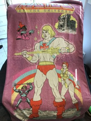 Masters Of The Universe Heroes Beach Towel 60 " X 30 " He - Man Skeletor Vintage