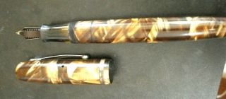 VINTAGE 1930 ' s WahlOxford by Eversharp Fountain pen in Tortoise shell Case 3