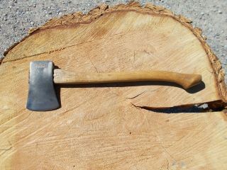 Vintage Marbles Gladstone Camp Axe Ax No 10 Nail Notch Crack In Blade