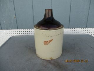 Vintage Red Wing 1 Gallon Whiskey Jug Crock Wing Only - Rare