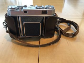 Vintage Kodak Retina Iia Camera With Leather Case