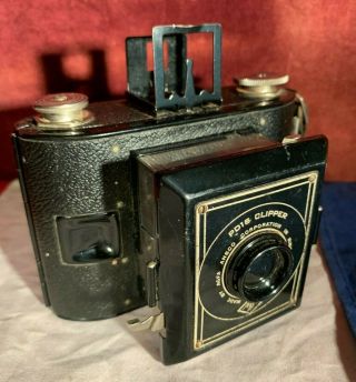Vintage Agfa Ansco Pd16 Clipper Film Camera W/ Collapsible Lens -