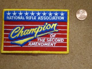 Vintage Nra Champion Of The Second Admendment Patch Old Stock