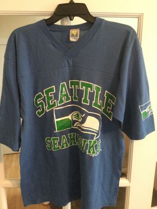 Vintage 90s Seattle Seahawks 1992 Jersey T Shirt Men 