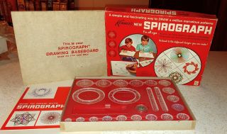 Vintage Kenner Spirograph 401 Art Set Toy 1967 Complete Box