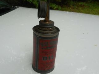 Vintage Blue Ribbon Household Oil Can