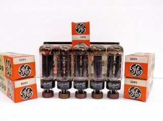 A Sleeve Of N.  O.  S Vintage 1961 Ge 5aw4 Full Wave Rectifier Tubes W/matched Codes