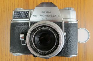 Vintage Kodak Retina Reflex Iii Camera W/ Half Leather Case