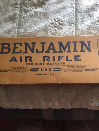 Vintage Box Only Benjamin Air Rifle Bb Gun Model 310 Old Price 15.  99 Must Look