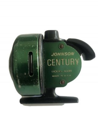 Vintage Johnson Century Model 100b Fishing Reel,  Made In Usa